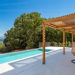 4 With Heated Pool Soline, Krk, 280 M From Beach, By 4villas ヴィラ