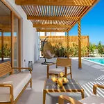 4 With Heated Pool Soline, Krk, 280 M From Beach, By 4villas ヴィラ *
