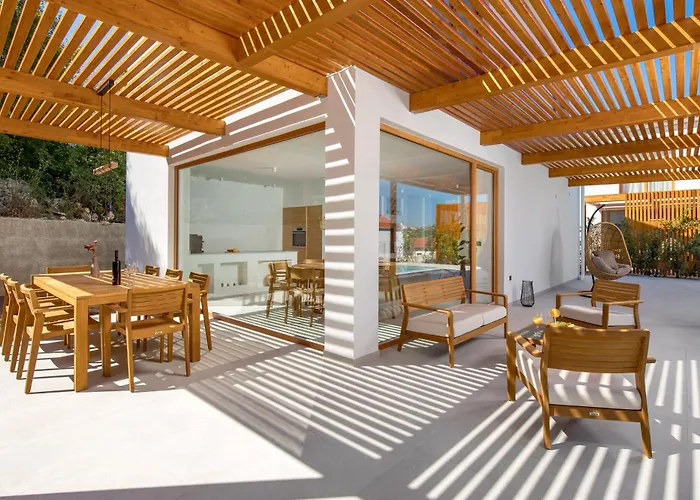 4 With Pool Soline, Krk, 280 M From Beach, By 4villas