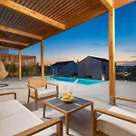 4 With Heated Pool Soline, Krk, 280 M From Beach, By 4villas *