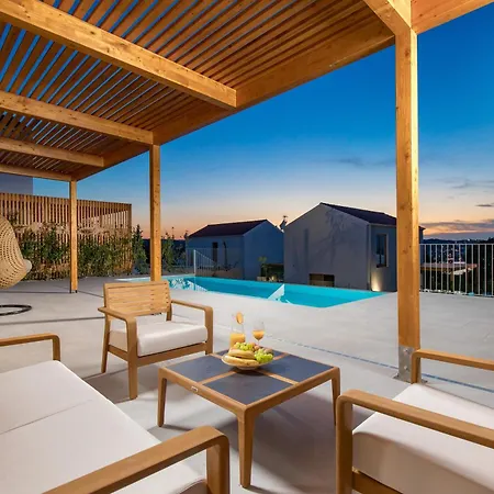 4 With Heated Pool Soline, Krk, 280 M From Beach, By 4villas *