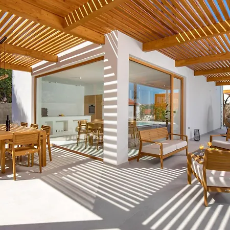 4 With Heated Pool Soline, Krk, 280 M From Beach, By 4villas