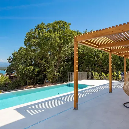 4 With Heated Pool Soline, Krk, 280 M From Beach, By 4villas Vila