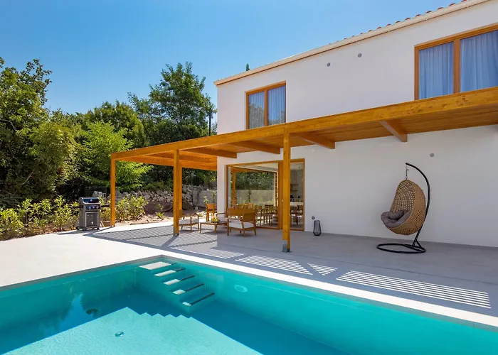 4 With Pool Soline, Krk, 280 M From Beach, By 4villas
